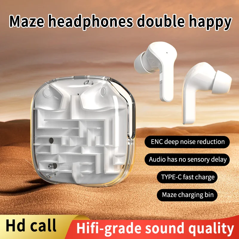 Фото Luxmoc G39 TWS Bluetooth спортивные наушники с низкой задержкой лабиринт игровая гарнитура длительный срок службы HIFI наушники с шумоподавлением №3