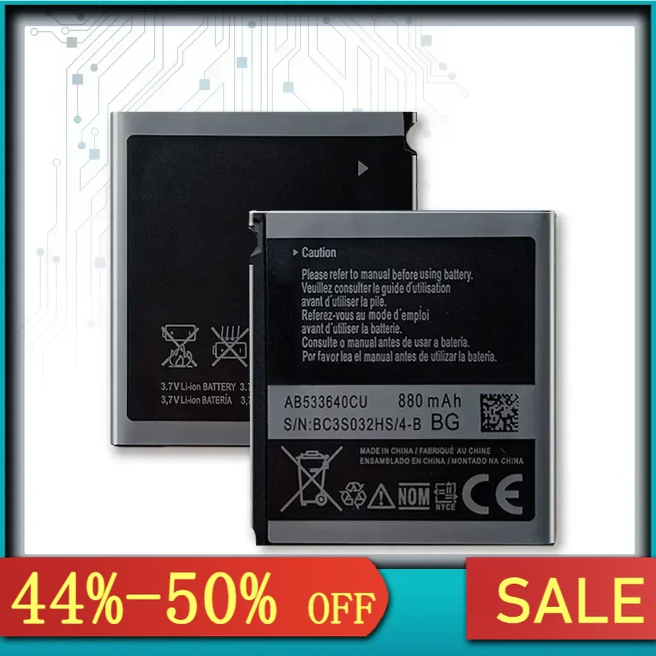АБ 533640 CC AB 533640 Аккумулятор CU/CK/CE для Samsung S6888 S3710 S3600C GT-S3600i S3930C S3601C S5520 S569 880 мАч с трек-кодом