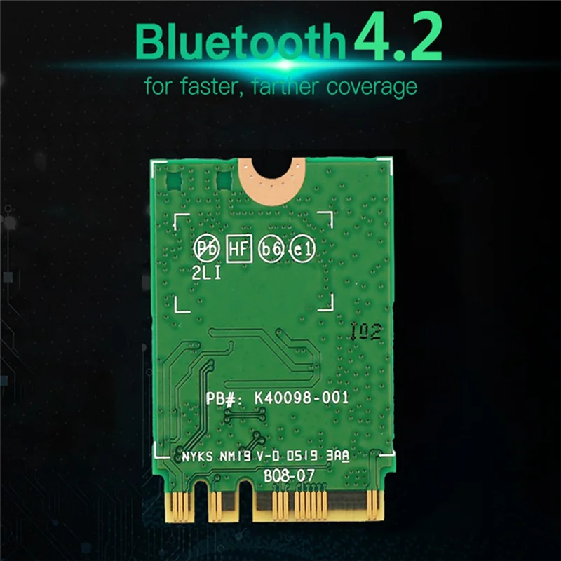 Фото 8260 8260NGW Wi-Fi карта + 2 антенны 2,4G/5Ghz 867M Bluetooth 4,2 NGFF M.2 WiFi модуль беспроводной карты для Intel AC 8260 №5