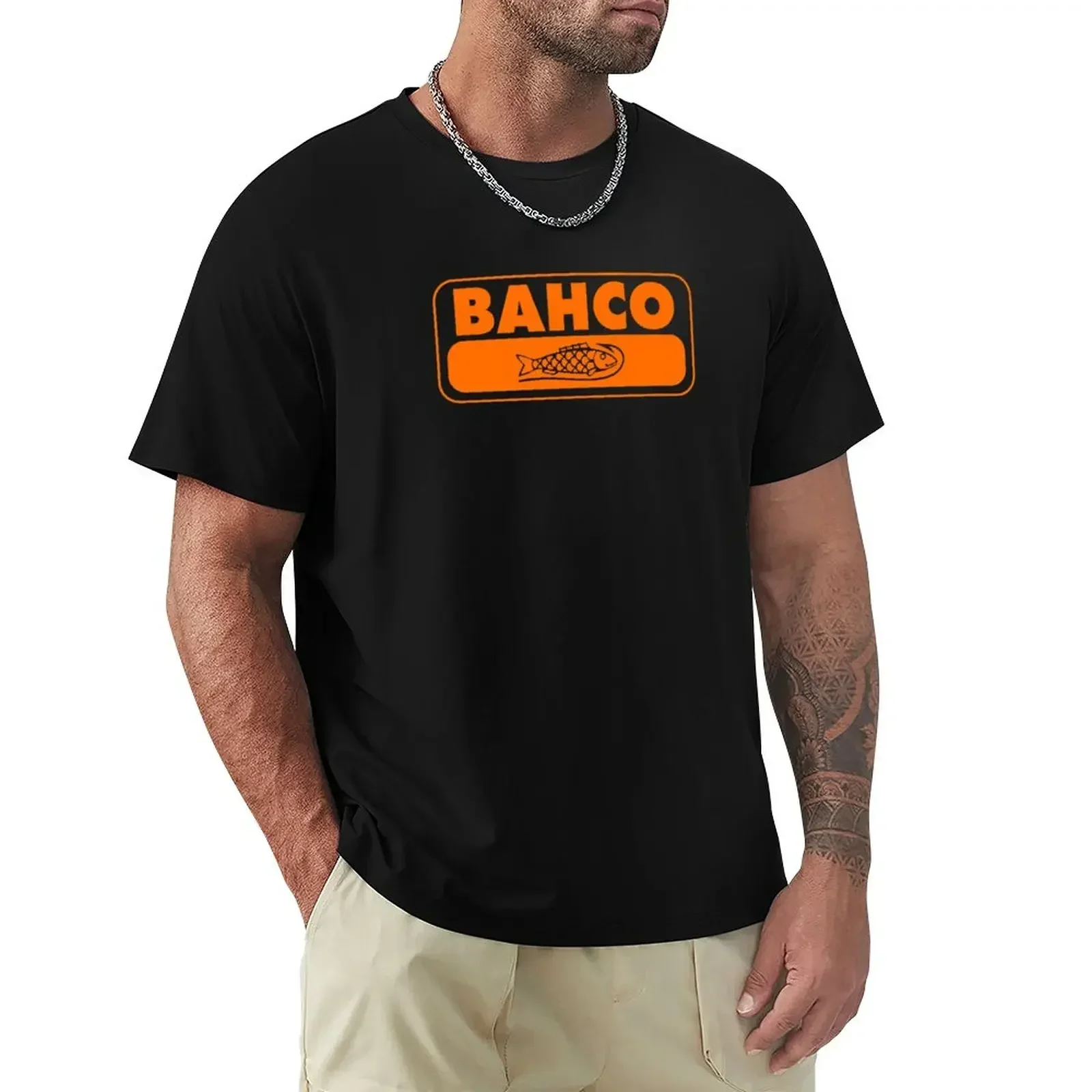 Bahco Tools футболка оверсайз с логотипом оранжевой рыбы футболка без рисунка футболки Эстетическая одежда мужские высокие футболки
