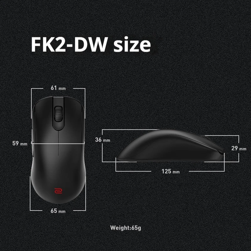 Беспроводная игровая мышь Zowie Gear FK2-DW, двухрежимная, с защитой от помех, датчик 3950, 4 кГц, игровая мышь для ПК, бесстрашный контракт, Cs2 (art.: 3920ca05d2bd9) - 3920ca05d2bd9