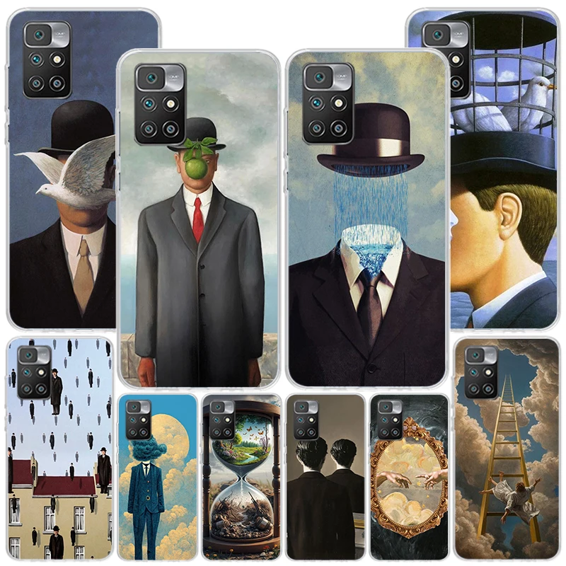 Чехол для телефона Rene Magritte Art для Xiaomi Redmi 12 12C 10 9 9A 9C 9T 10C 10A 8A 8 7A 7 6A 6 Pro S2 K70 K60 K20 K40 Cover Coque