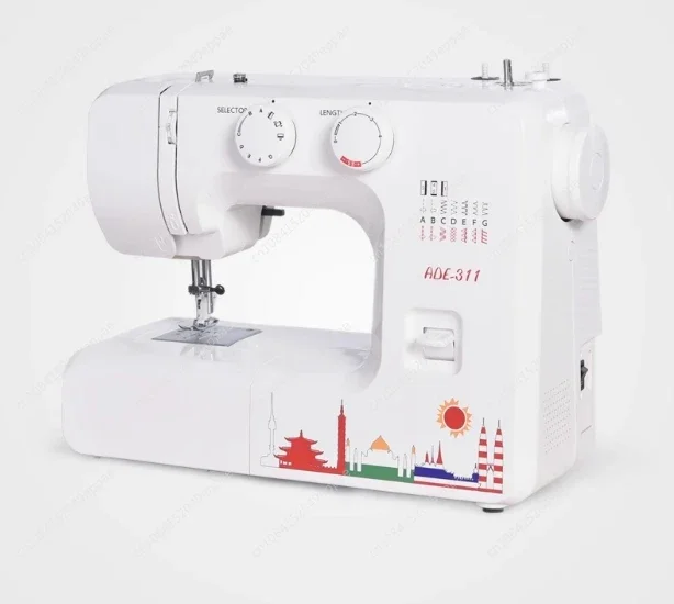 Япония JANOME True, красивая и красивая швейная машина ADE-311 Домашняя электрическая многофункциональная швейная машина