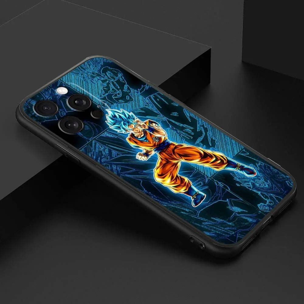 Фото Аниме Dragon Ball Cool Hot для Apple iPhone 17 16E 15 14 13 12 11 Air Pro Max Plus, черный мягкий силиконовый чехол для телефона №3