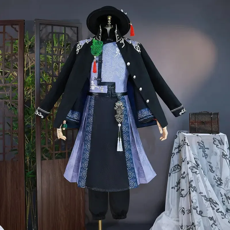 Фото Игра Identity V Touhou No Kirin Wu Chang Twins Xie Bian Fan Wujiu White Black Guard Косплей Костюм Парик Униформа Хэллоуин Вечеринка №4