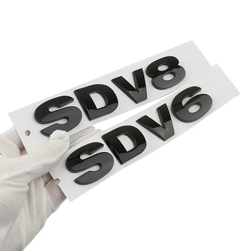 Автомобильный 3D ABS SDV8 SDV6, багажник, крыло, логотип, эмблема, наклейки, наклейка для Land Rover Discovery 4, Ranger Rover Sport HSE Внешние аксессуары