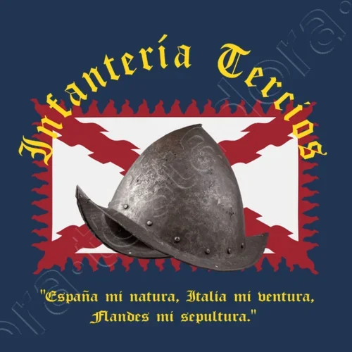Camiseta Infantería Tercios Españoles. 100% Algodón, De Alta Calidad, De Gran Tamaño, Casual (art.: 3920caf2bb1d5) - 3920caf2bb1d5