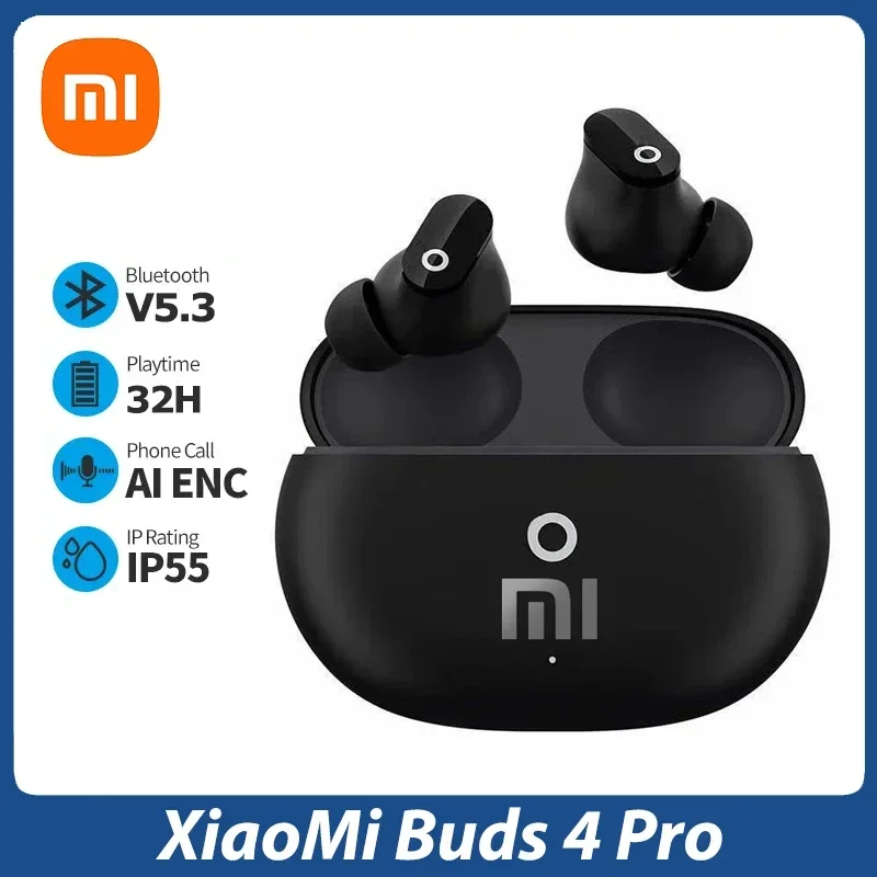 Беспроводные наушники Xiaomi Buds 4 Pro Mijia, Bluetooth-наушники с шумоподавлением, Hi-Fi стерео звук, встроенный микрофон, гарнитура