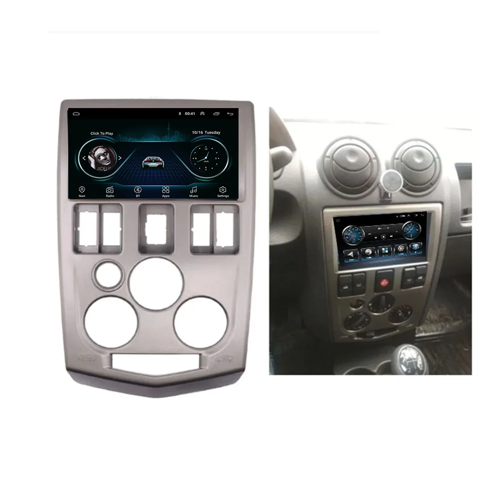Автомагнитола на Android 12 для Renault Logan 1 L90 2004-2009, мультимедийный плеер с GPS-навигацией, автомагнитола 2DIN