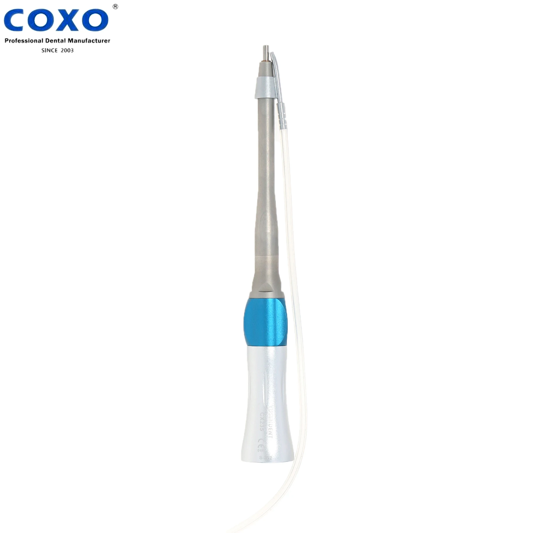 Фото COXO Dental CX235-2S2 Микрохирургический угол 1:1 Хирургический наконечник с прямой головкой ЛОР Алмазный бор 125 мм №2