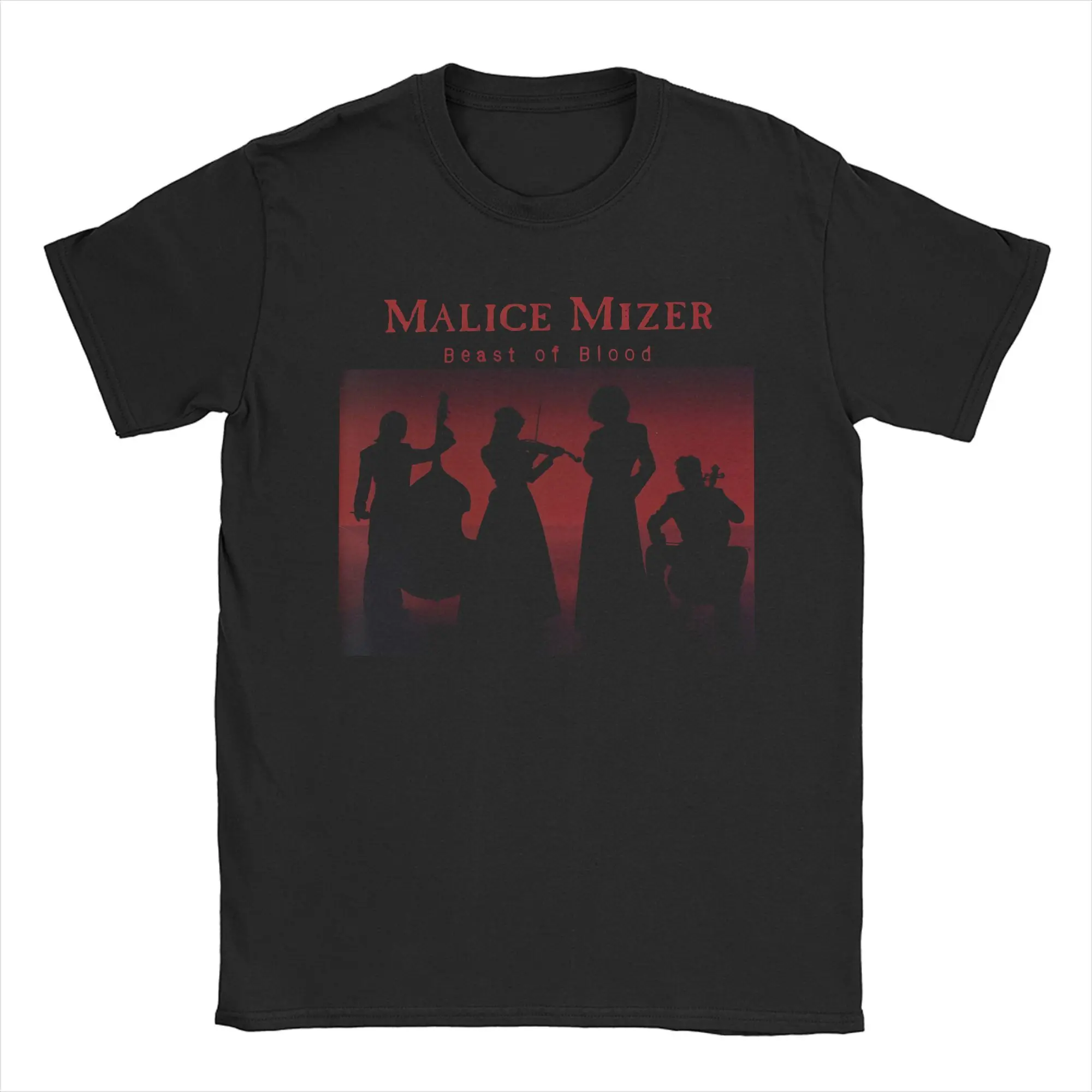 Funny Malice Mizer Kei Visual Gothic T-Shirts Men Crewneck 100% Cotton T Shirt  Short Sleeve Tee Shirt Original Tops