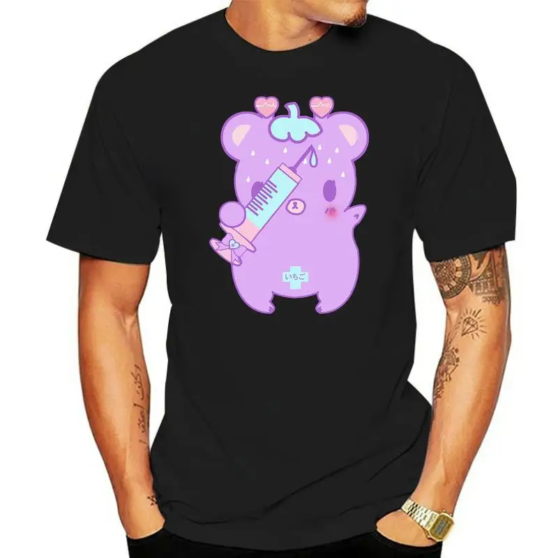 Мода 2022, трендовая футболка Yami Kawaii Pastel Strawbeary Yami Kawaii Ver, мужская летняя модная уличная футболка с коротким рукавом с героями мультфильмов