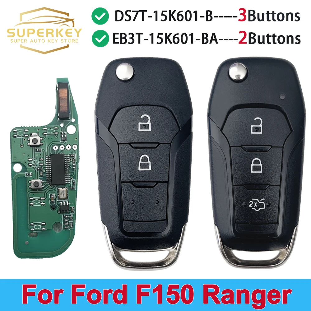 SUPERKEY флип-брелок для автомобильного ключа для Ford F150 Ranger S-Max KA + Mondeo V Galaxy