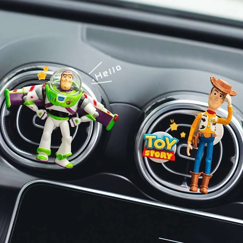 Фото Disney Toy Story Вуди Базз Лайтер мультяшная кукла автомобильный освежитель воздуха ароматерапия милый автомобильный вентиляционное отверстие ароматерапия декор автомобиля игрушка №2