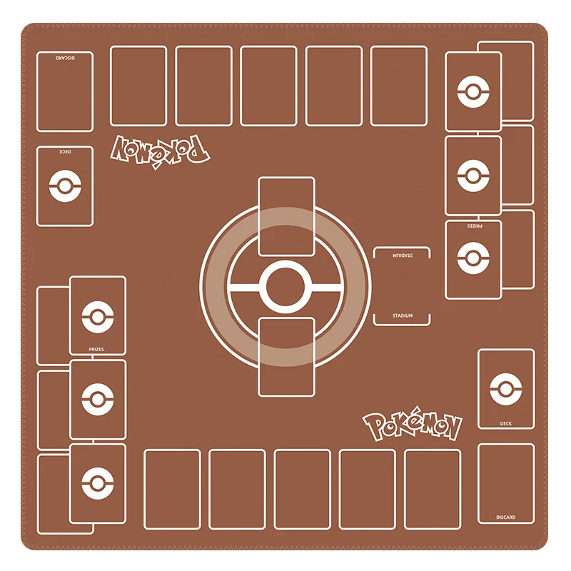 Фото 60*60*0,2 см Diy PTCG Покемон двойной выделенный игровой коврик Боевая Классическая игра Аниме коллекционные карты Diy Подарочные игрушки №2