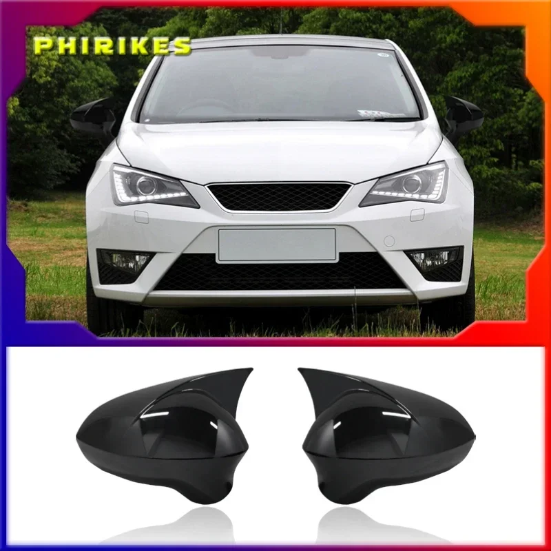 Черный АБС-пластик, Крышка Бокового Зеркала Для Seat Leon MK2 1P Ibiza MK4 6J Exeo 3R, Автомобильный Аксессуар