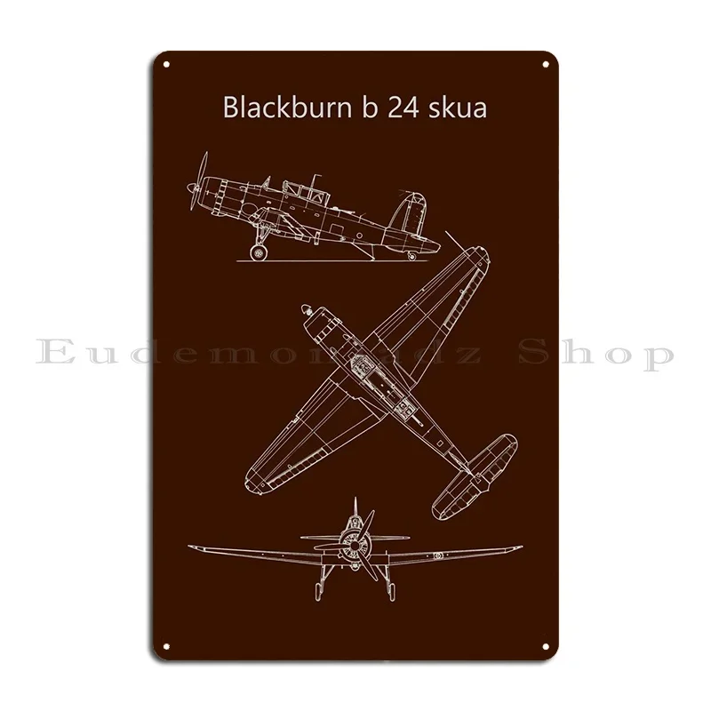 Фото Blackburn B 24 Skua Металлические вывески Kitchen Club Домашние печатные таблички Жестяная вывеска Плакат №2