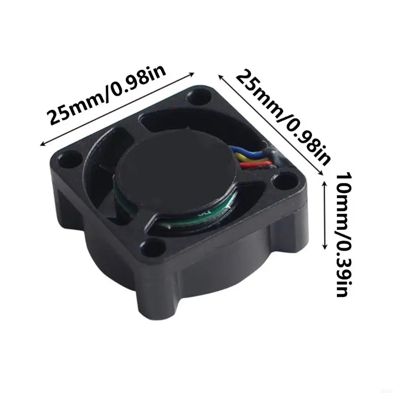 Q84A двойной подшипник 25x25x10 мм 5 В 0,22a 15500rpmpmp Multing Fan Computer Compate Fan Case 3D Printer для P1P1PP1S (art.: 3920cc7168e40) - 3920cc7168e40