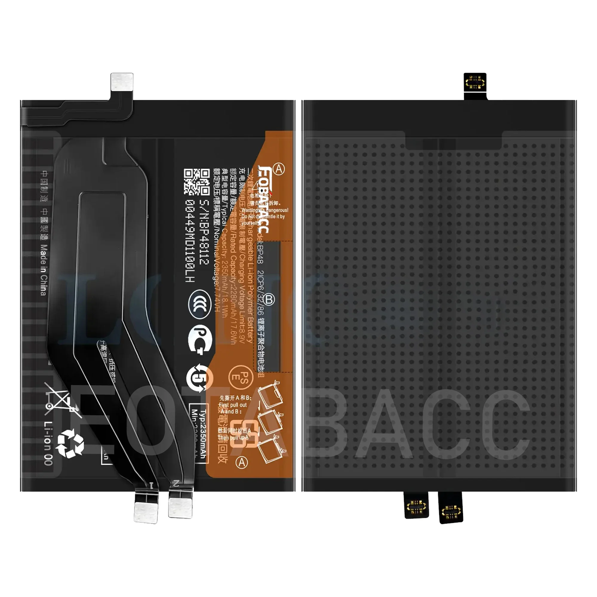 Фото 2025 лет EOBATACC, новый 100% оригинальный аккумулятор BP48 для Xiaomi Poco F4 GT/Redmi K50, игровые аккумуляторы + бесплатные инструменты №4
