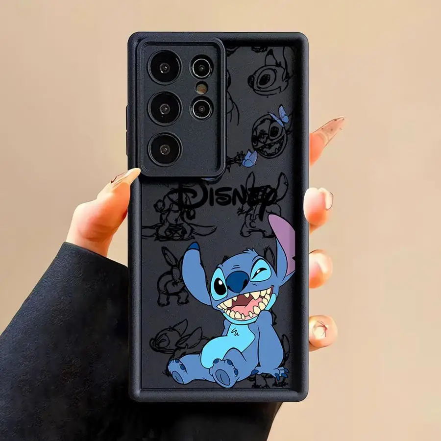 Фото Мягкий чехол Disney Cute Stitch из ТПУ для Samsung Galaxy S24Ultra S21 S20FE S24 Plus S23 FE S22 S25 Ultra S25+ №3