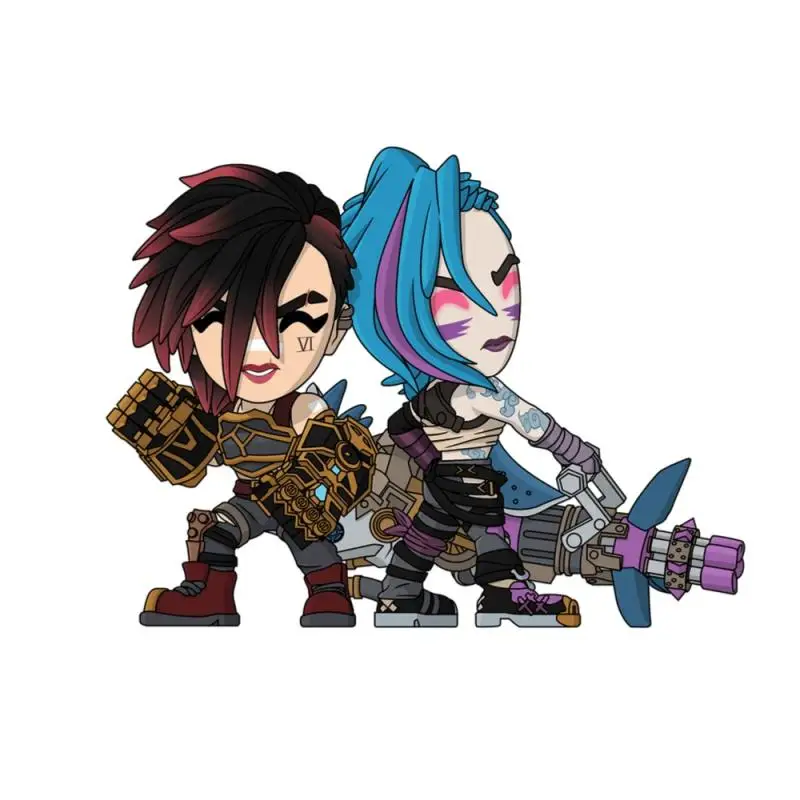 Фото Youtooz League of Legends Lol Arcane Vi and Jinx, игровая фигурка, Коллекционная модель, украшения, гаражный комплект, украшение, игрушки, подарок №2