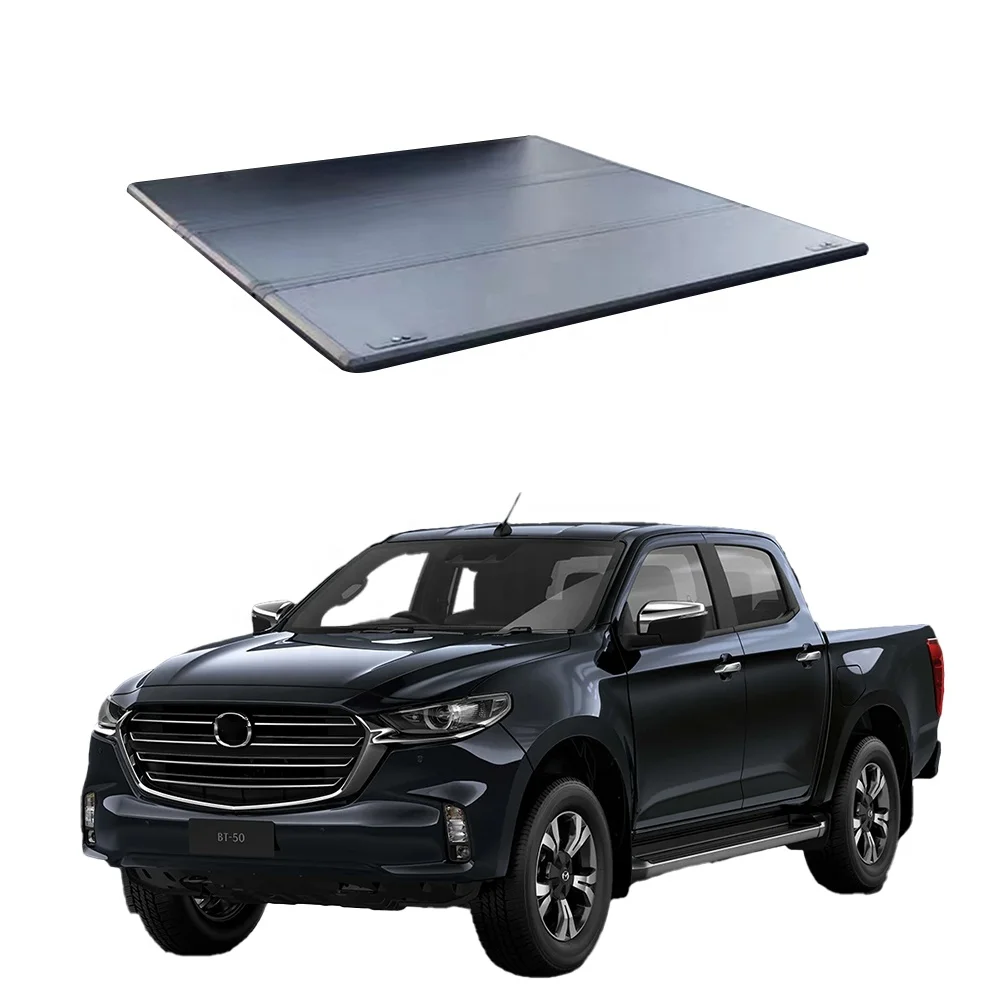 Tonneau крышка алюминиевая водонепроницаемая жесткая Тройная Крышка для задней крышки mazda bt-50 2017