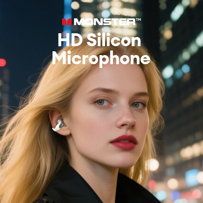 Фото Выбор Monster MQT61 OWS Беспроводные Bluetooth V5.4 Наушники Спортивные Водонепроницаемые Наушники-крючки Bass Boost Surround Sound Наушники №5