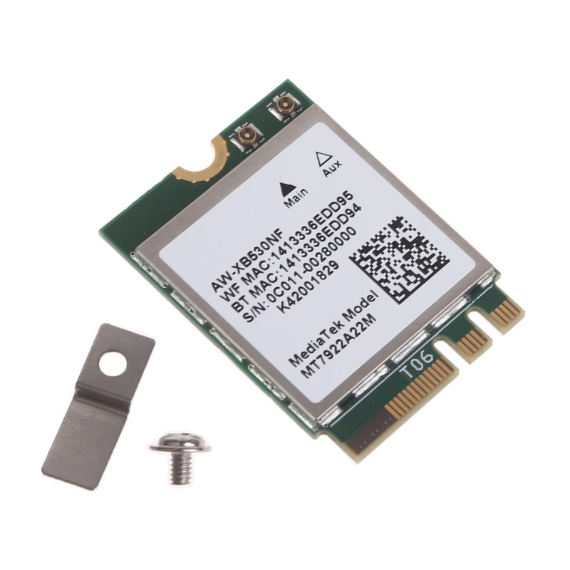 Фото RZ616 MT7922A22M 5374M WIFI 6E Bluetooth-совместимый 5.2 беспроводной модуль сетевой карты WLAN для ноутбуков №5
