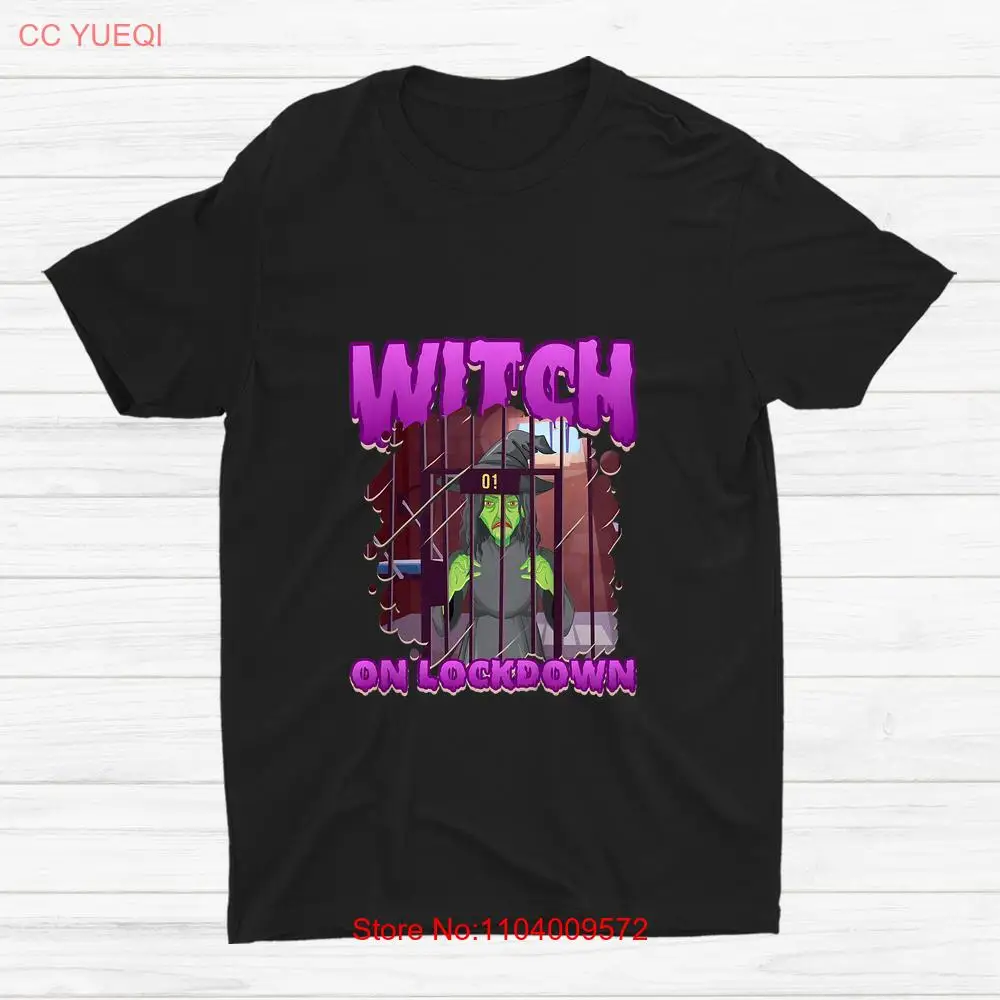 Ретро Винтажная Футболка Witch On Lockdown Witch Хэллоуин 90-х Размер S-5XL