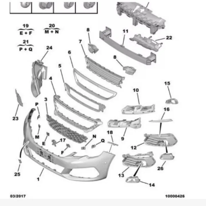 Фото ЮЛ 00442880   ЮЛ 00442980   Подходит для Peugeot 308, кронштейн передней планки, кронштейн лезвия передней планки, кронштейн лезвия №2