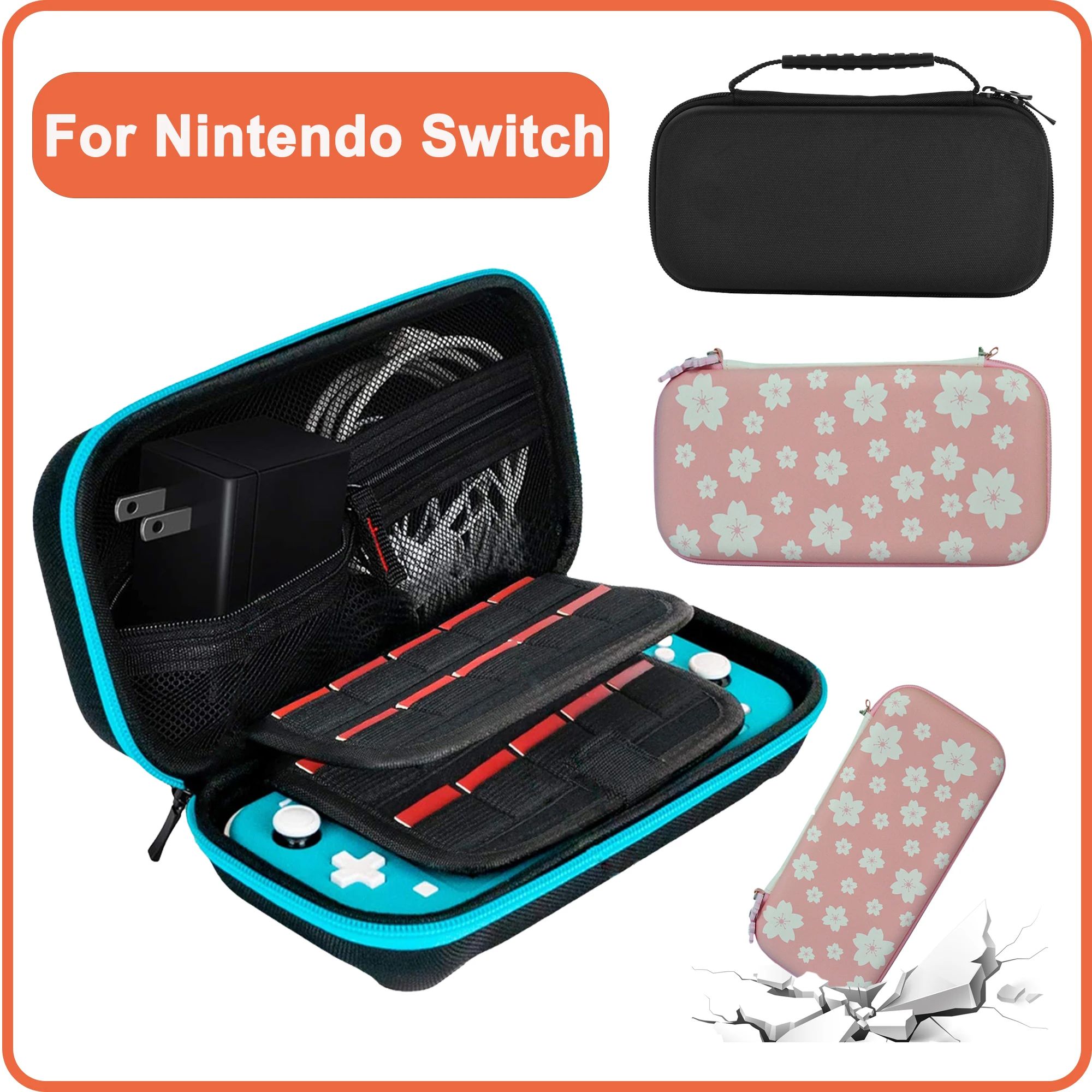 Портативная Сумка Для Хранения Nintendo Switch — Противоударный Прочный Жесткий Чехол Из ЭВА, Аксессуары Для Игровых Консолей