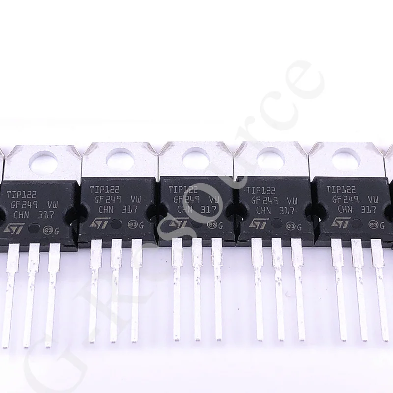 (10 шт.) TIP122 TIP127 Darlington Triode 5A 100V in-line TO-220 NPN новая Оригинальная трубка
