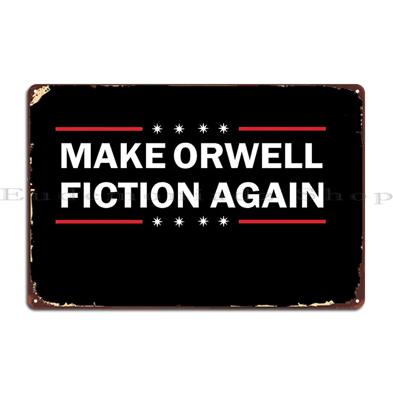Сделай Orwell художественную литературу, металлический налет, индивидуальное украшение на стену, таблички, фотопостер
