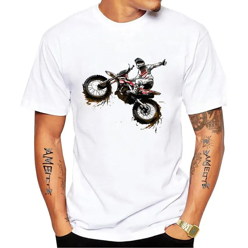 Kaus Gambar Cetak Olahraga ekstrlangsung Langsung Motocross Luar Desain