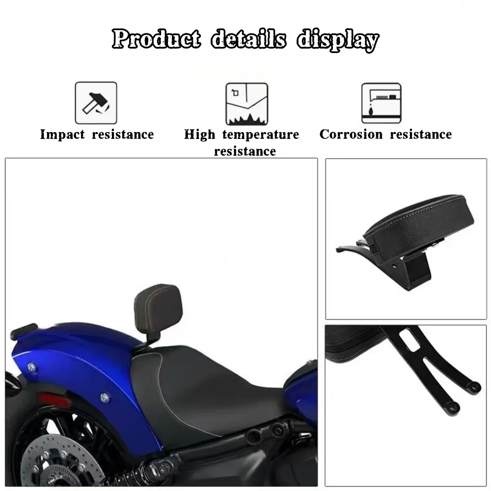 Фото Спинка мотоцикла Rider Solo Seat Sissy Bar, подушка для спинки водителя, подходит для Indian Scout Super Scout Sport 2025 №2