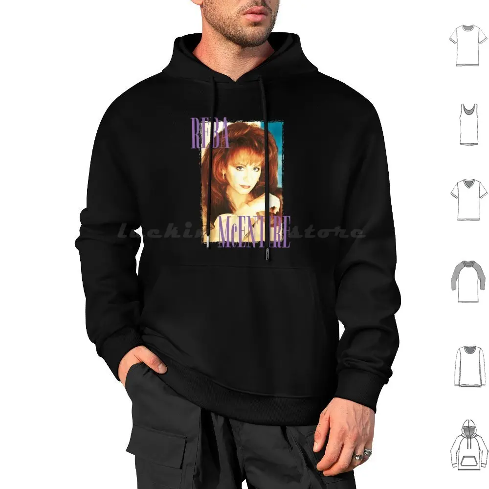 Толстовка с капюшоном с длинным рукавом Reba Mcintyre Reba