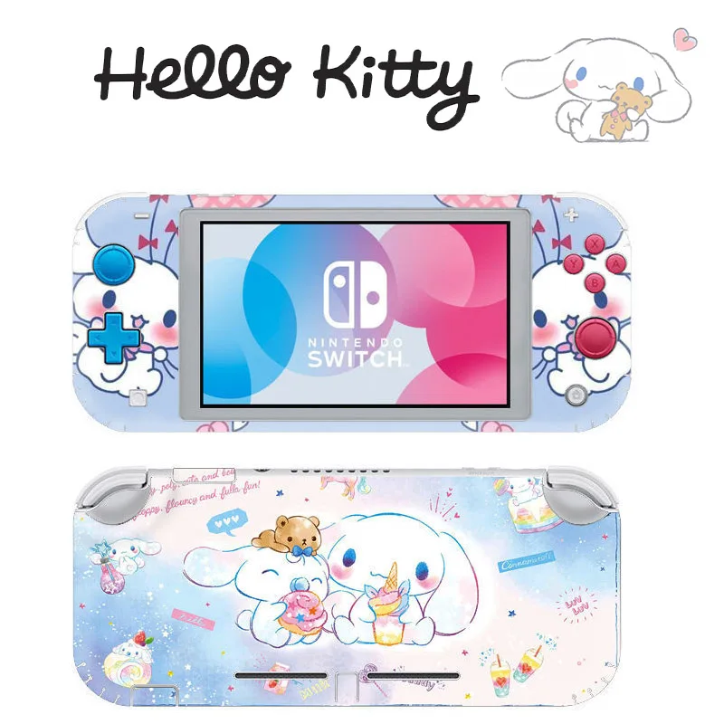 Стикер Hello Kitty Cinnamoroll Skin для консоли игровой консоли NS Nintendo Switch Lite Joy-Con, украшение для контроллера, 1 комплект, чехол Switch Lite