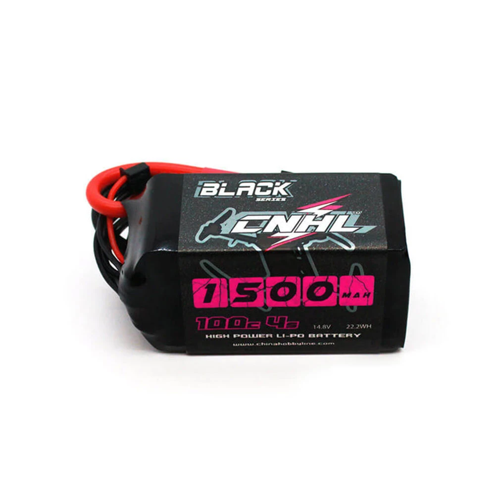 CNHL черная серия 4S 14,8 V 1500mAh 100C LiPo батарея XT60 разъем для 150-220 мм 4-дюймовый Радиоуправляемый Дрон FPV Racing