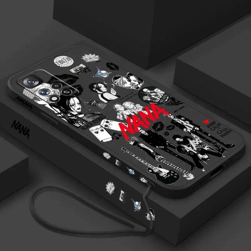 Комиксы Oosaki Nana Hot Japan для Xiaomi Redmi Note 13 12S 12 11T 11E 11S 10T 10S 10 Pro Plus Max Чехол для телефона с жидкой левой веревкой
