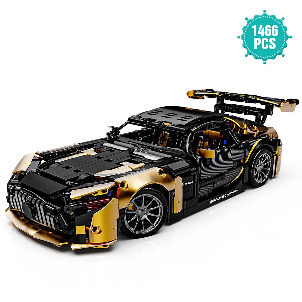 1:14 MOC Строительный Набор Модель Гоночного Автомобиля 1466 Шт. Спортивный Автомобиль Строительные Блоки Игрушки Подарок Для...