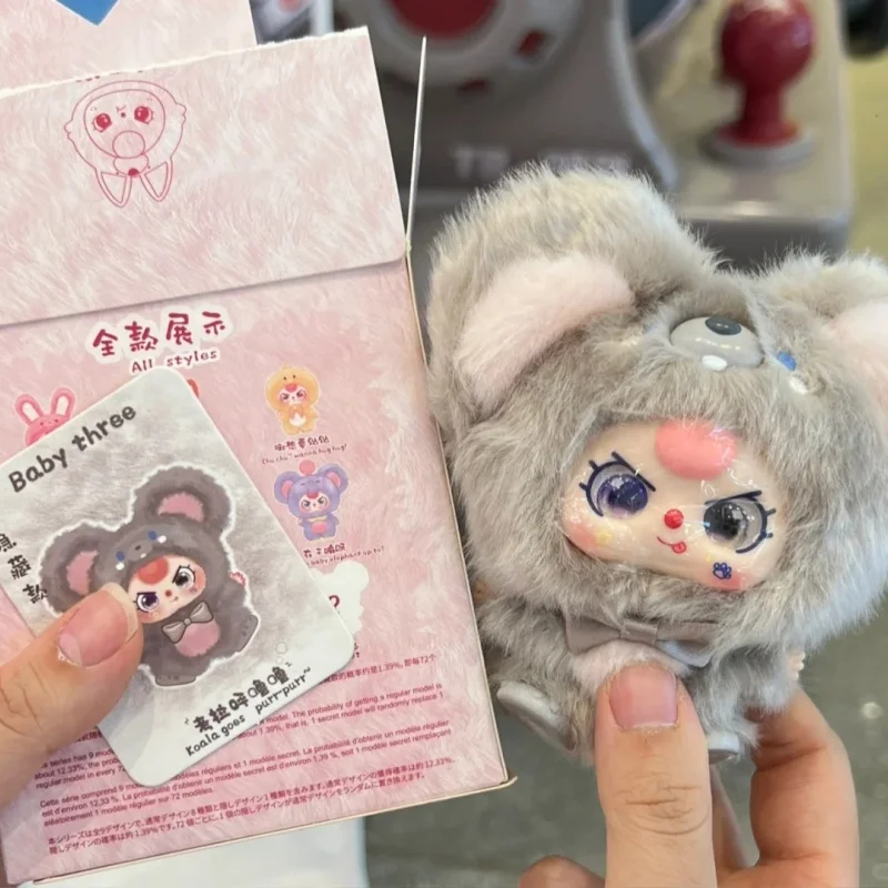 Горячая новинка Baby Three Mini Hug Series Viny Face Blind Box Плюшевая подвеска Милый изображение животного с гетерохромными глазами Подарок на день рождения (art.: 3920d16d6b1f9) - 3920d16d6b1f9