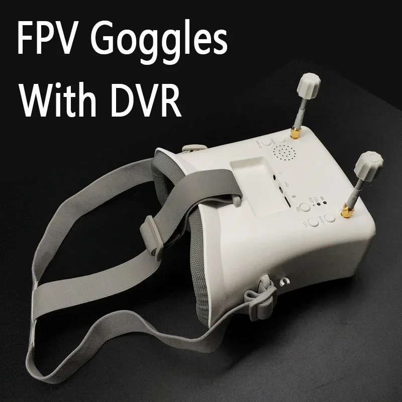 008D PRO FPV Goggle 5,8 ГГц 40-канальный приемник с DVR 3,7 В/2000 мАч Аккумулятор 4,3-дюймовый HD LCD 16:9 для гоночного дрона Micro BWhoop Drone