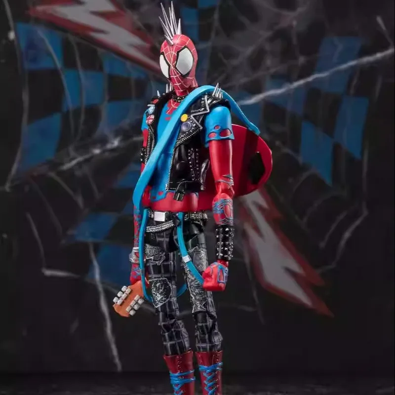 Фигурка Bandai S.H.Figuarts Spider Punk Spider Man: Across The Spider Verse Marvel Декор комнаты Коллекционная модель игрушки в подарок