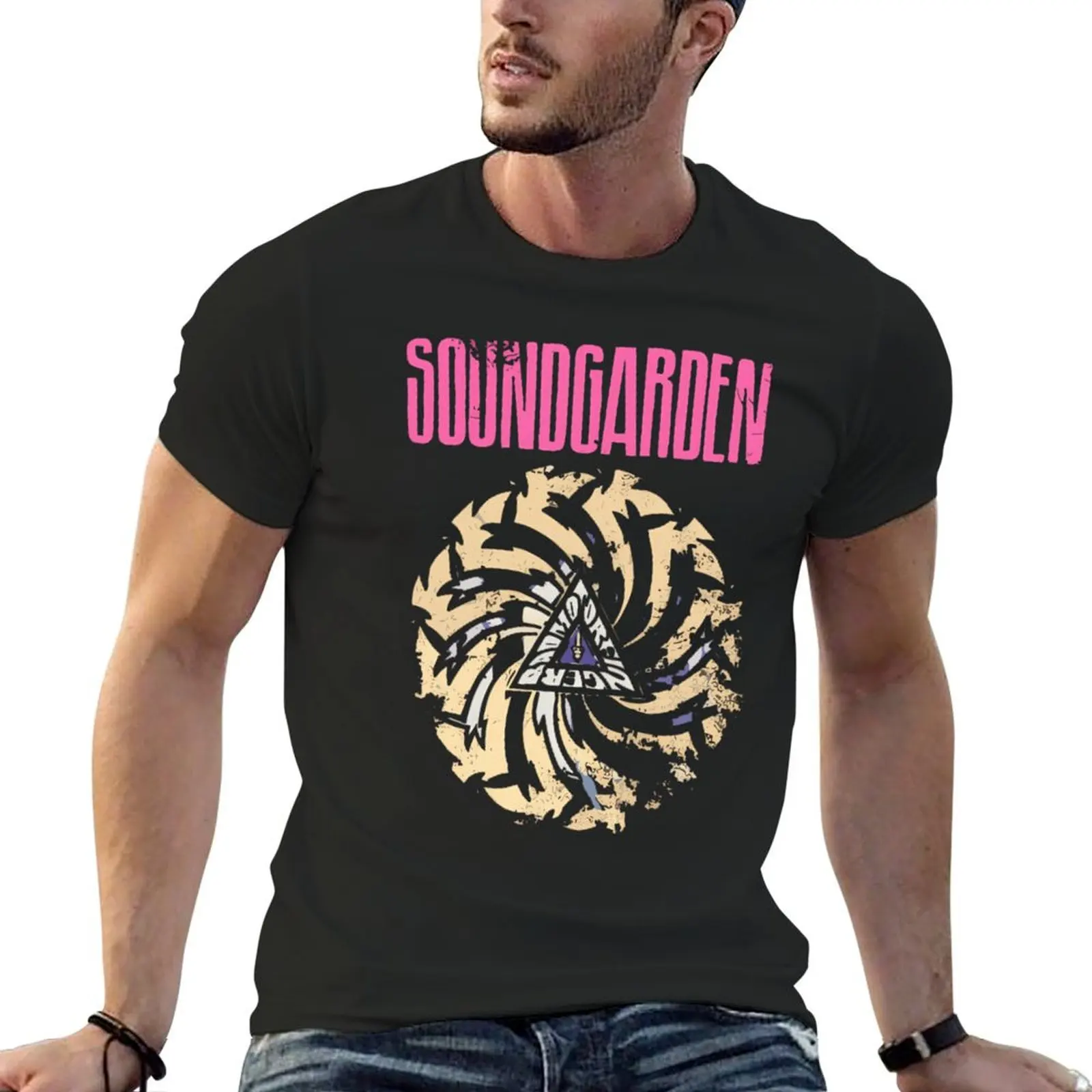 Футболка Badmotorfinger, эстетическая одежда, дешевые облегающие футболки для мужчин