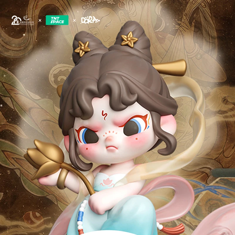 Фото Dunhuang Tntspace Dora Flying Goddess, ограниченная серия, модная игрушка ручной работы в китайском стиле, украшение для рабочего стола, подарок для друзей №5