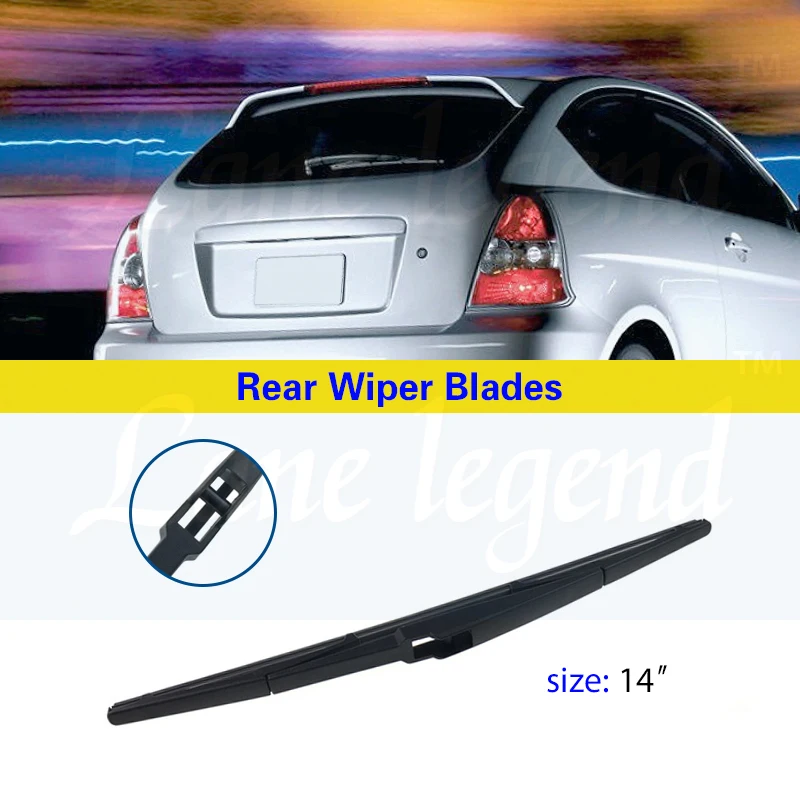 Фото 14-дюймовая щетка стеклоочистителя для Hyundai Accent MC 2006 2007 2008 2009 2010 2011, автомобильные аксессуары для стеклоочистителя заднего стекла №2