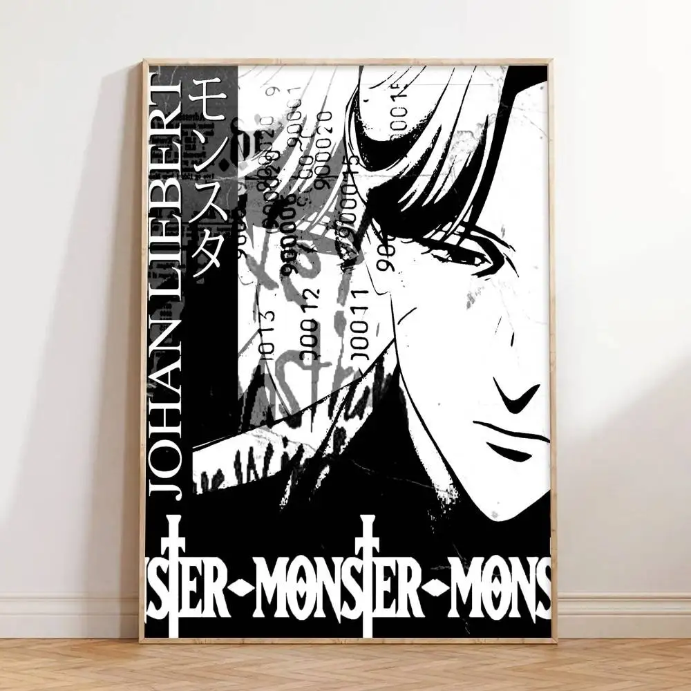 Johan Liebert аниме постер с монстром самоклеящаяся художественная водостойкая бумажная наклейка кофейня бар комната