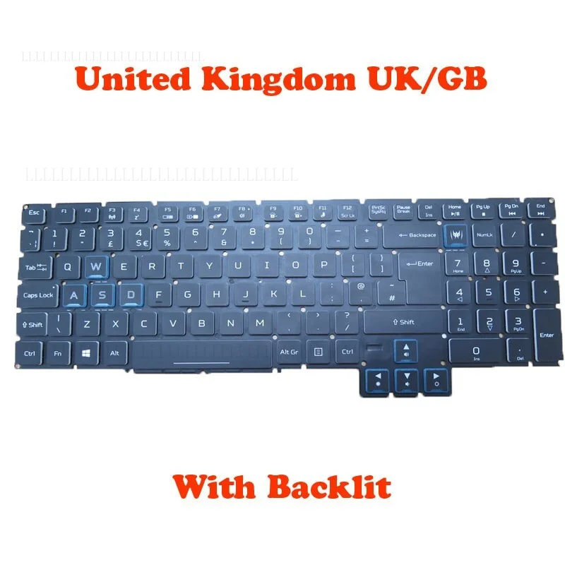 Клавиатура A + с RGB-подсветкой для ACER Predator Helios 500 PH517-52 PH517-51 PH517-61