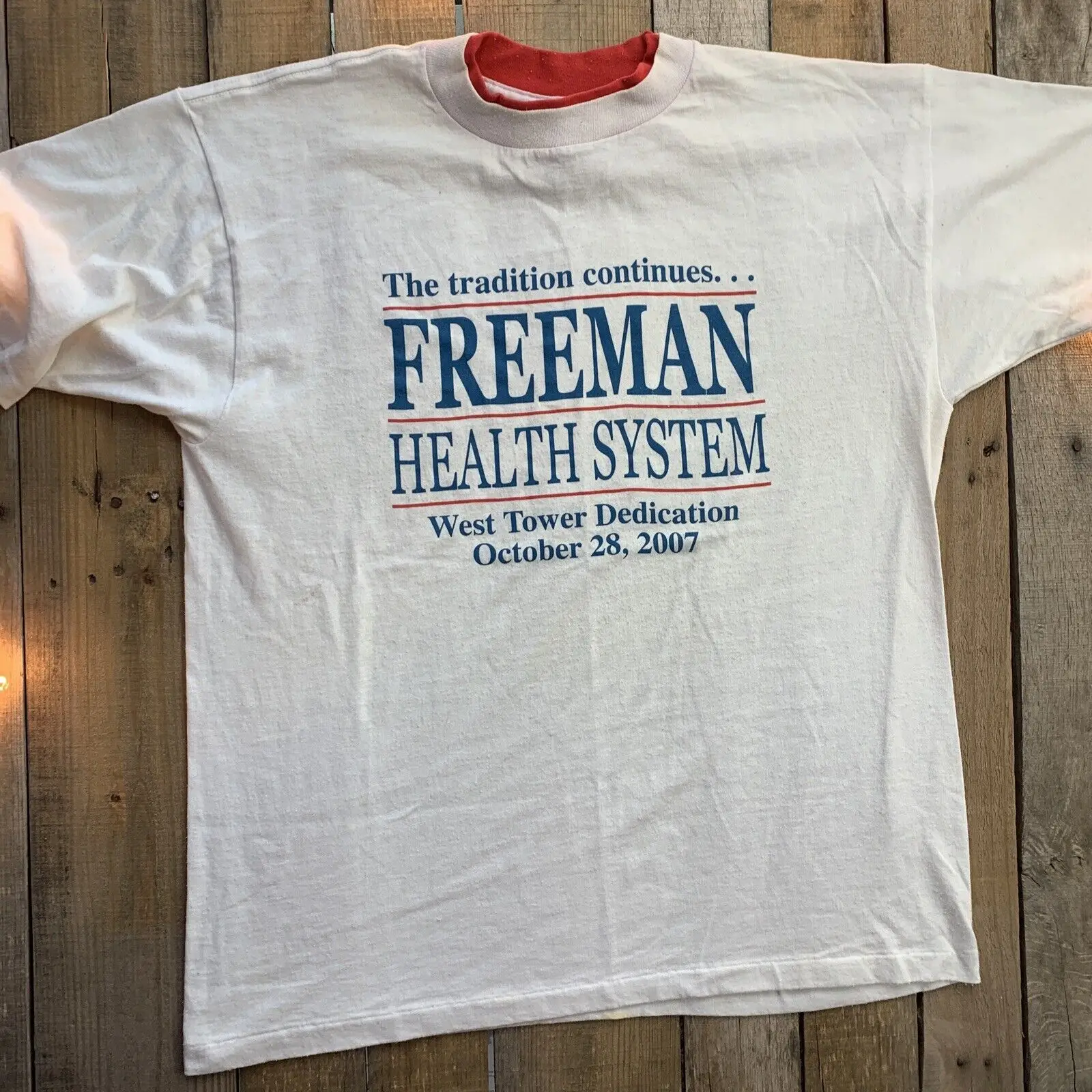 Мужская футболка Freeman Health System West Tower Dedication 2007, размер L