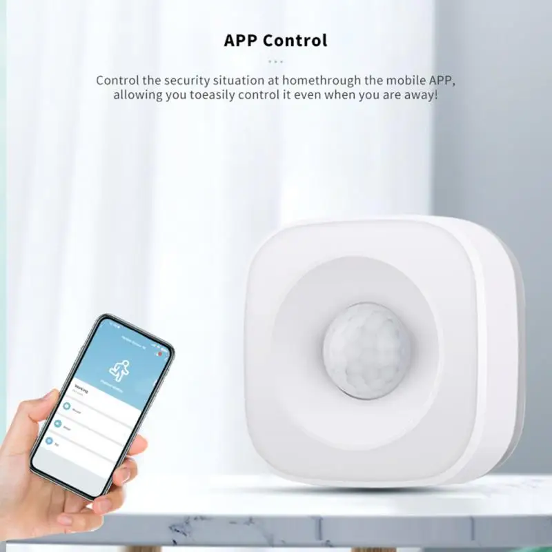 Tuya Alexa Датчик движения PIR Детектор Smart Life Приложение Движение человеческого тела Беспроводная система безопасности работает с домом